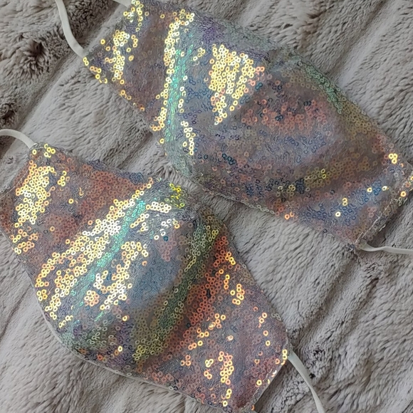 Accessories - LAST ONE 2-pack Besties Unicorn sparkle face masks